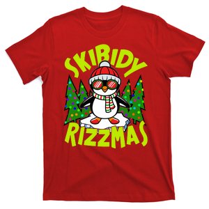 Skibidy Rizzmas Christmas Rizz Penguin Meme T-Shirt