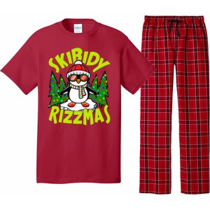 Skibidy Rizzmas Christmas Rizz Penguin Meme Pajama Set