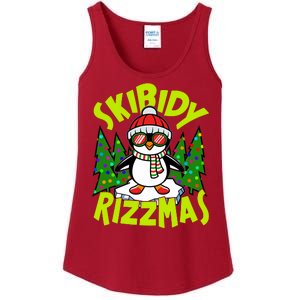 Skibidy Rizzmas Christmas Rizz Penguin Meme Ladies Essential Tank