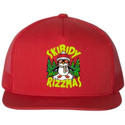 Skibidy Rizzmas Christmas Rizz Penguin Meme Flatbill Hat