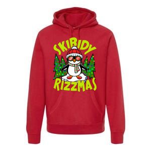 Skibidy Rizzmas Christmas Rizz Penguin Meme Premium Hoodie