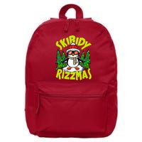 Skibidy Rizzmas Christmas Rizz Penguin Meme 16 in Basic Backpack