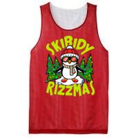 Skibidy Rizzmas Christmas Rizz Penguin Meme Mesh Reversible Basketball Jersey Tank