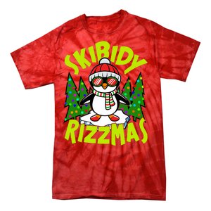 Skibidy Rizzmas Christmas Rizz Penguin Meme Tie-Dye T-Shirt