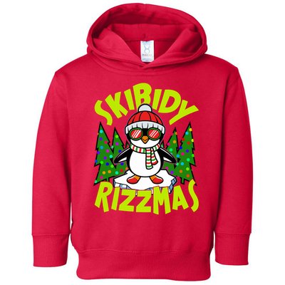 Skibidy Rizzmas Christmas Rizz Penguin Meme Toddler Hoodie