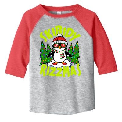 Skibidy Rizzmas Christmas Rizz Penguin Meme Toddler Fine Jersey T-Shirt