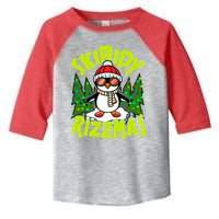 Skibidy Rizzmas Christmas Rizz Penguin Meme Toddler Fine Jersey T-Shirt