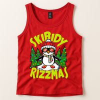 Skibidy Rizzmas Christmas Rizz Penguin Meme Tank Top
