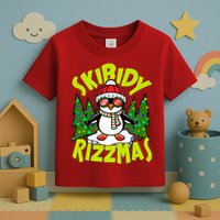 Skibidy Rizzmas Christmas Rizz Penguin Meme Toddler T-Shirt