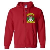 Skibidy Rizzmas Christmas Rizz Penguin Meme Full Zip Hoodie