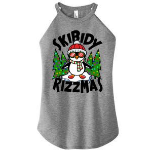 Skibidy Rizzmas Christmas Rizz Penguin Meme Women's Perfect Tri Rocker Tank