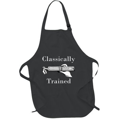 Slide Rule Classically Trained Student Instrument Full-Length Apron With Pockets