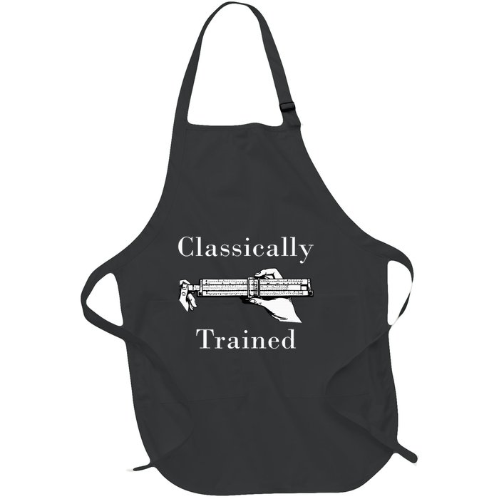 Slide Rule Classically Trained Student Instrument Full-Length Apron With Pockets