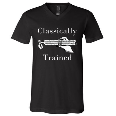 Slide Rule Classically Trained Student Instrument V-Neck T-Shirt