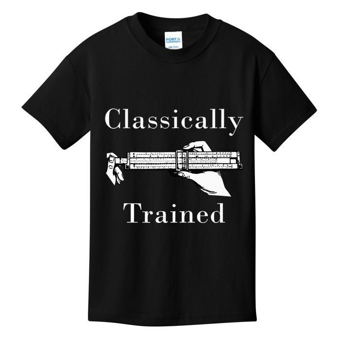 Slide Rule Classically Trained Student Instrument Kids T-Shirt