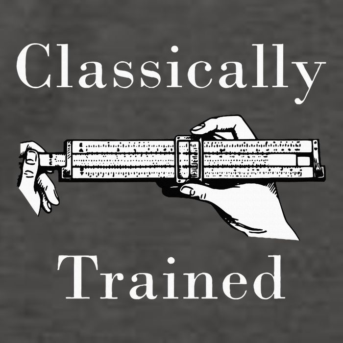 Slide Rule Classically Trained Student Instrument Vector Backpack