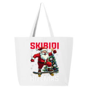 Skibid.I Rizzmas Christmas Rizz Santa Claus Charisma Cool 25L Jumbo Tote