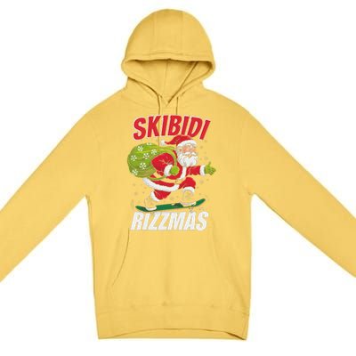 Skibid.I Rizzmas Christmas Rizz Santa Claus Charisma Cool Premium Pullover Hoodie