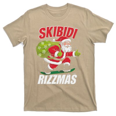 Skibid.I Rizzmas Christmas Rizz Santa Claus Charisma Cool T-Shirt