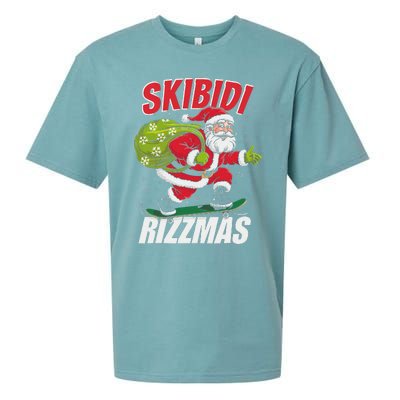 Skibid.I Rizzmas Christmas Rizz Santa Claus Charisma Cool Sueded Cloud Jersey T-Shirt