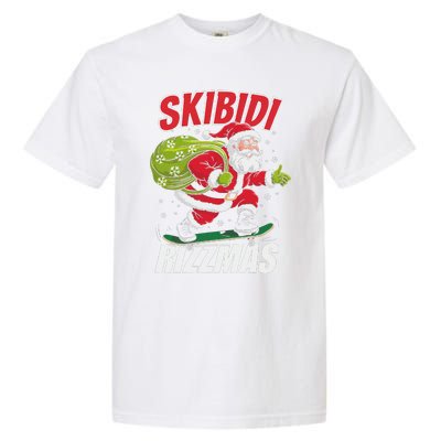 Skibid.I Rizzmas Christmas Rizz Santa Claus Charisma Cool Garment-Dyed Heavyweight T-Shirt