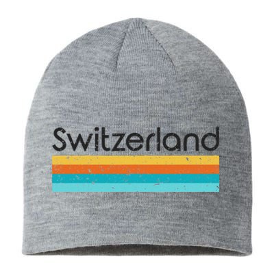 Switzerland Retro Design Sustainable Beanie