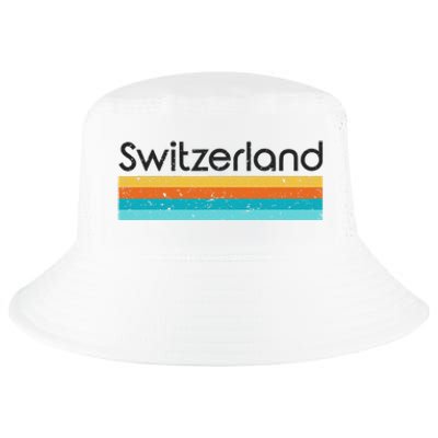 Switzerland Retro Design Cool Comfort Performance Bucket Hat