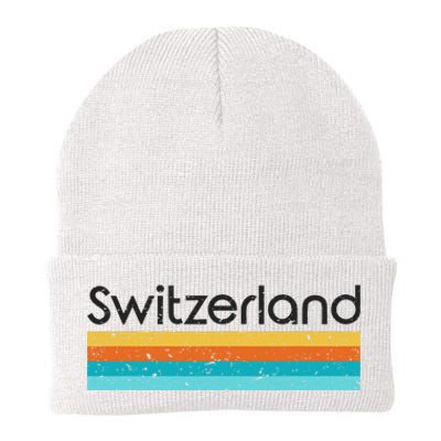 Switzerland Retro Design Knit Cap Winter Beanie