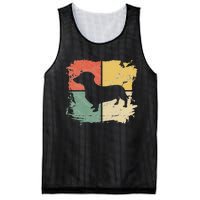 Square Retro Dachshund Owner Gift Dog Parent Dad Doxie Mom Mesh Reversible Basketball Jersey Tank