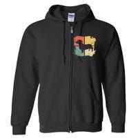 Square Retro Dachshund Owner Gift Dog Parent Dad Doxie Mom Full Zip Hoodie