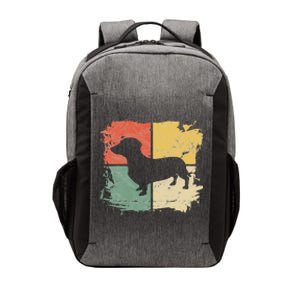 Square Retro Dachshund Owner Gift Dog Parent Dad Doxie Mom Vector Backpack