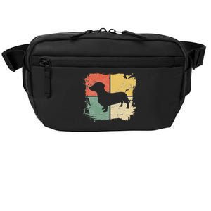 Square Retro Dachshund Owner Gift Dog Parent Dad Doxie Mom Crossbody Pack