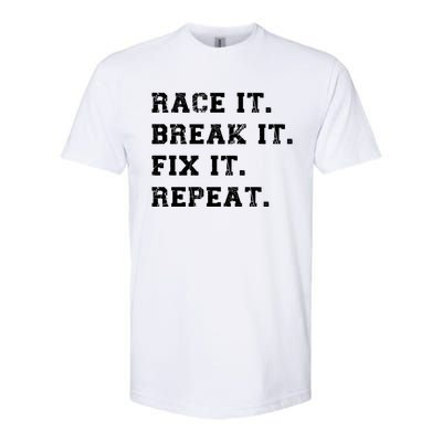 Street Racing Drag Race It Break It Fix It Auto Mechanic Gift Softstyle® CVC T-Shirt