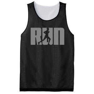 Silhouette Run Design For Runner Marathon Graphic Running Mesh Reversible Basketball Jersey Tank