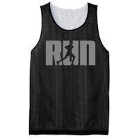 Silhouette Run Design For Runner Marathon Graphic Running Mesh Reversible Basketball Jersey Tank