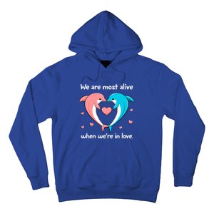 Sweet Rotic Dolphin In Love Happy Valentine's Day Gift Hoodie