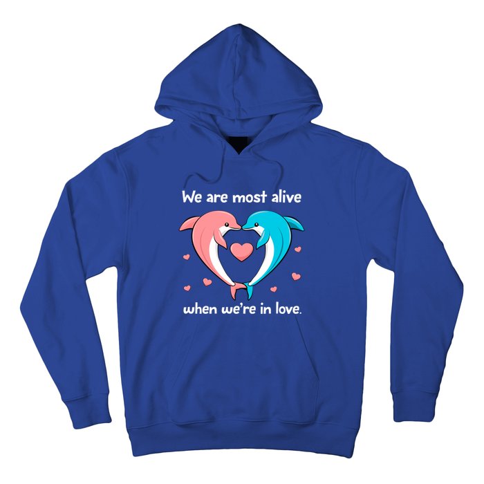 Sweet Rotic Dolphin In Love Happy Valentine's Day Gift Hoodie