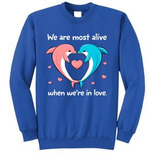 Sweet Rotic Dolphin In Love Happy Valentine's Day Gift Sweatshirt