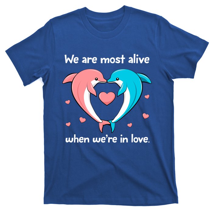 Sweet Rotic Dolphin In Love Happy Valentine's Day Gift T-Shirt