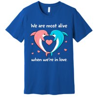 Sweet Rotic Dolphin In Love Happy Valentine's Day Gift Premium T-Shirt