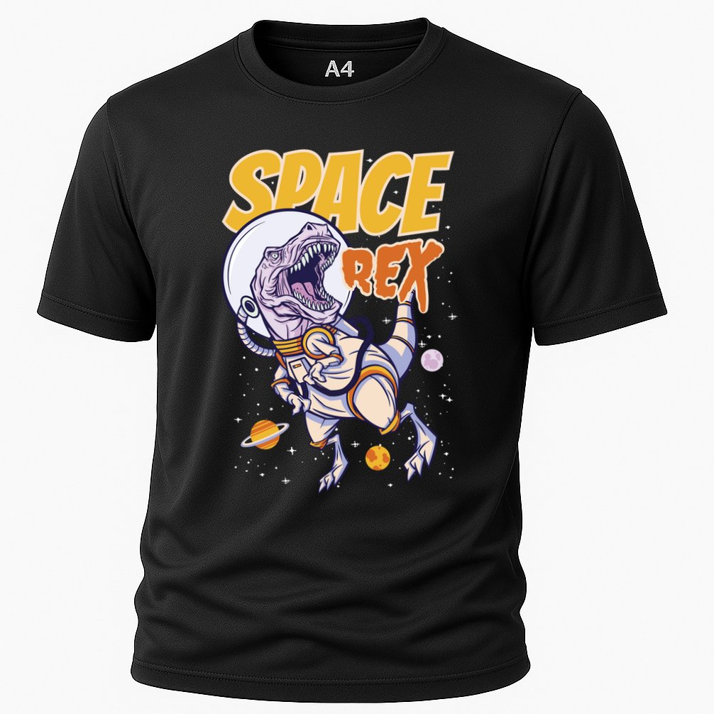 Space Rex Dinosaur Galaxy Performance Shirt