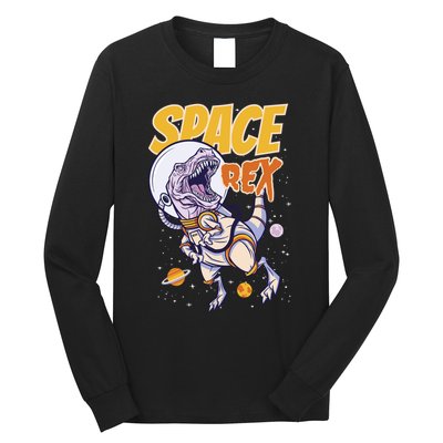 Space Rex Dinosaur Galaxy Long Sleeve Shirt