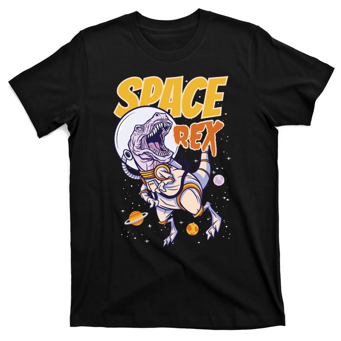 Space Rex Dinosaur Galaxy T-Shirt