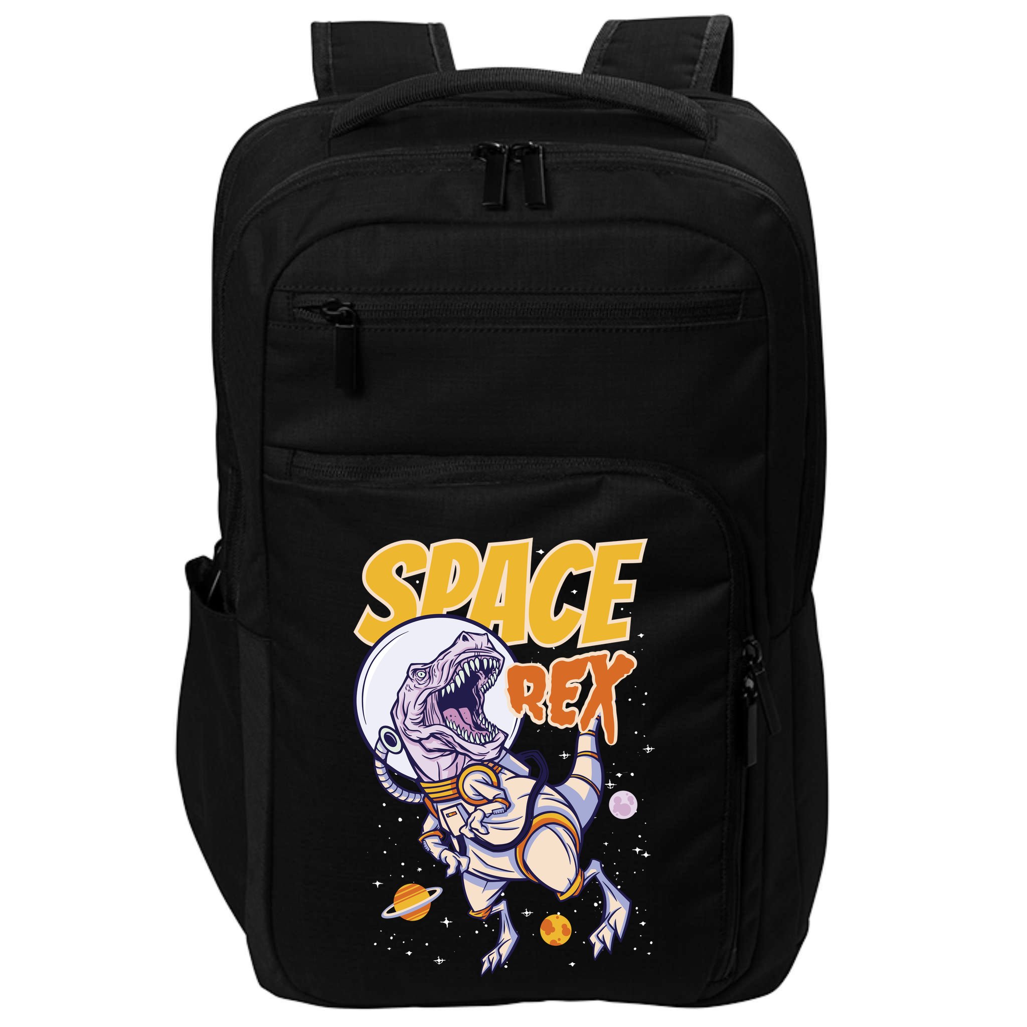 Space Rex Dinosaur Galaxy Impact Tech Backpack