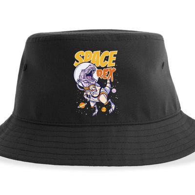 Space Rex Dinosaur Galaxy Sustainable Bucket Hat