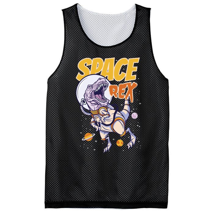 Space Rex Dinosaur Galaxy Mesh Reversible Basketball Jersey Tank