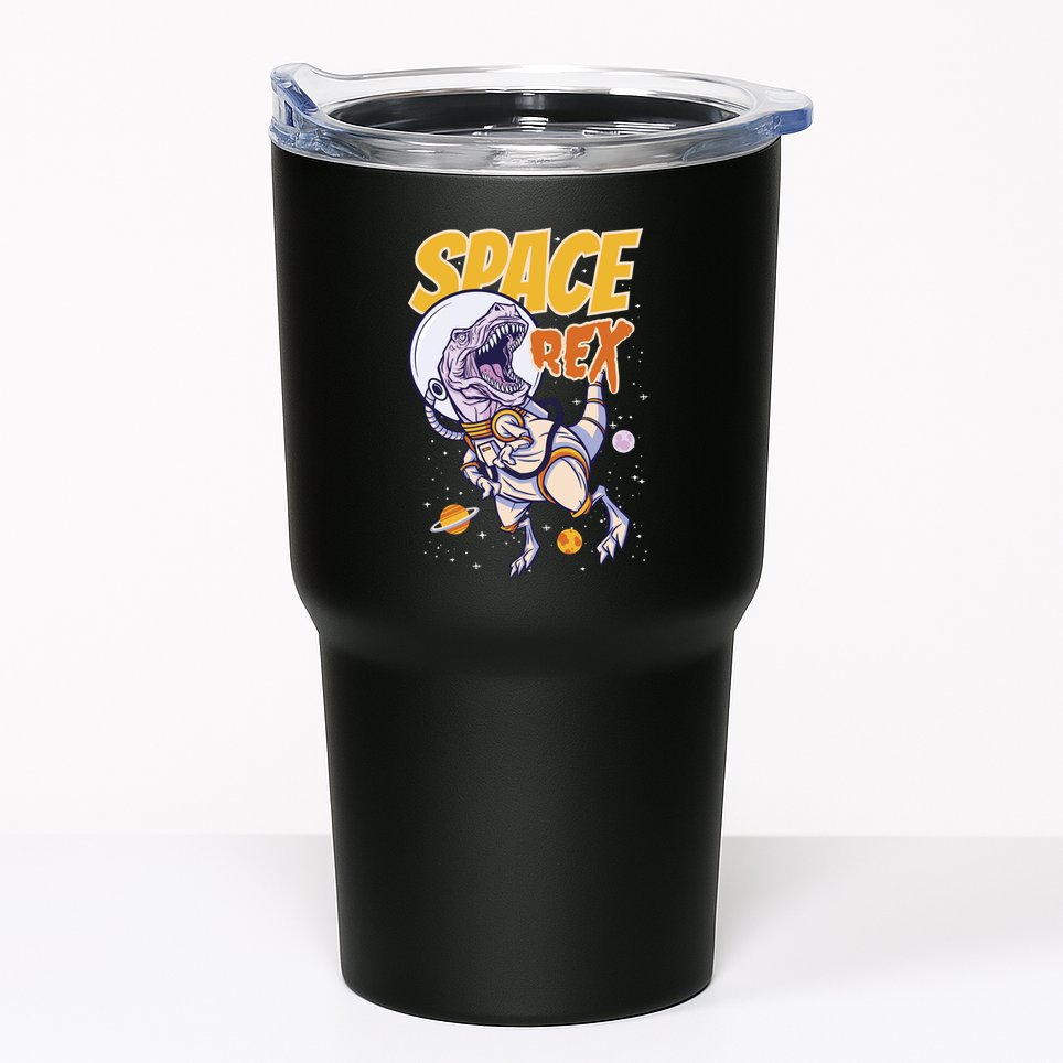 Space Rex Dinosaur Galaxy Tumbler