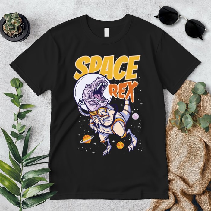 Space Rex Dinosaur Galaxy Premium T-Shirt