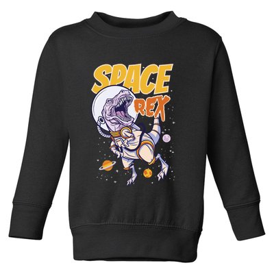 Space Rex Dinosaur Galaxy Toddler Sweatshirt