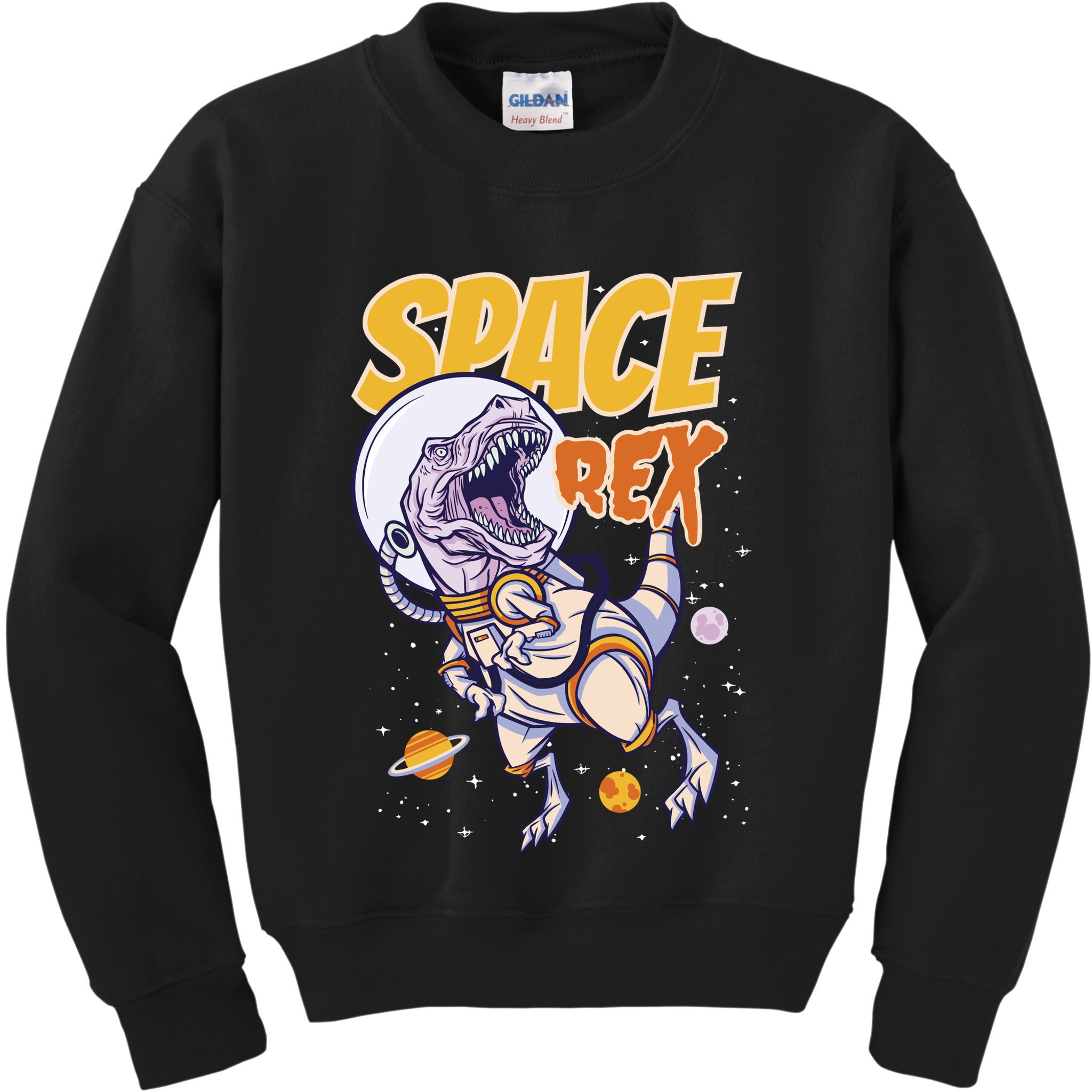 Space Rex Dinosaur Galaxy Kids Sweatshirt